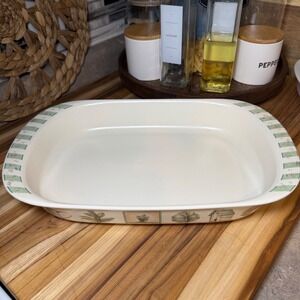 Pfaltzgraff Naturewood Rectangular Baker Stoneware Casserole Dish Made‎ in USA